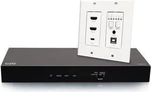 C2G Multiport over Cat Extender Wall Plate Transmitter + Receiver Box C2G31020