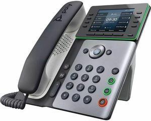 Poly Edge E350 Corded TAA Compliant Corded Desk Phone 220087010001