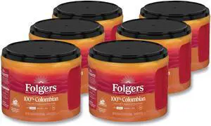 100% Columbian Coffee 22.6 oz Canister 6/Carton 30445CT
