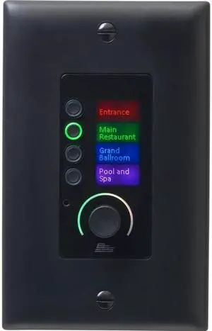 BSS EC-4BV Ethernet Controller with 4 Buttons and Volume Control BSSEC4BVBLKM