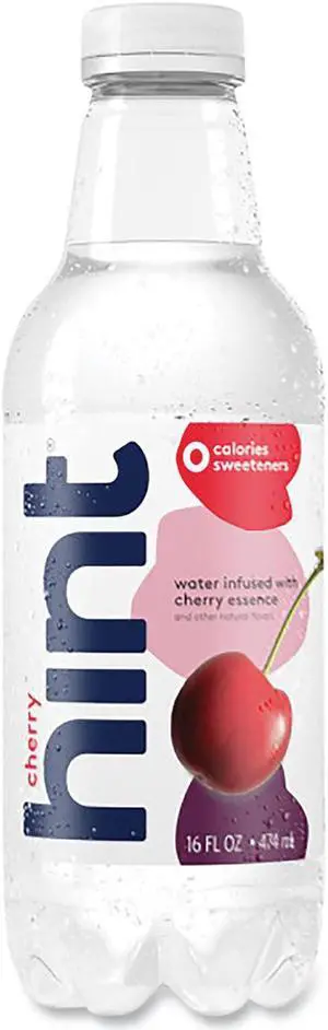 FLAVORED WATER, CHERRY, 16 OZ BOTTLE, 12 BOTTLES/CARTON