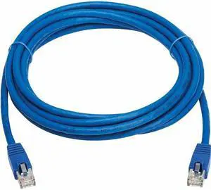 Tripp Lite Cat8 40G Snagless SSTP Ethernet Cable RJ45 M/M PoE Blue 12 ft. 3.7 m N272F12BL