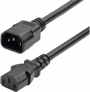 StarTech 6ft 1.8m Power Extension Cord IEC 60320 C14 to C13 PDU Power Cord 13A 250V 16AWG UL Listed Components 87146600POWERCORD