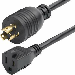 StarTech 1ft 30cm Heavy Duty Power Cord Twist-Lock NEMA L5-15P to NEMA 5-15R 15A 125V 14AWG UL Listed Components W31C4100POWERCORD