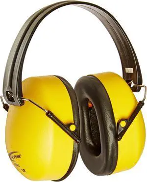 Califone Best Hearing Protectors, Bright Yellow Safety Color Large