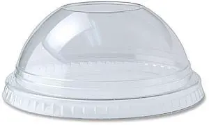 Fabri-Kal Kal-Clear 9oz Plastic Dome Lid with 1" Hole 1000Ct 9508057 Fabri-Kal Kal-Clear 9oz Plastic Dome Lid with 1" Hole 1000Ct 9508057