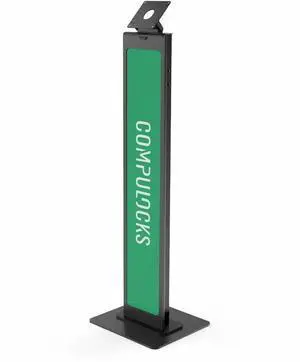 Compulocks Aluminum Tablet Floor Stand Branded Mount BrandME - Black