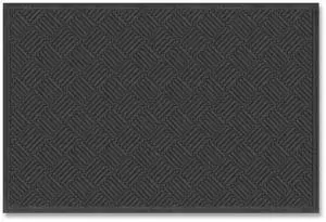 Ecomat Crosshatch Entry Mat Rectangular Charcoal Gray Crush-Resistant Ribbed Surface 48" x 72" 60461190140000600 Ecomat Crosshatch Entry Mat Rectangular Charcoal Gray Crush-Resistant Ribbed Surface 48" x 72" 60461190140000600