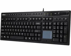 CyberTouch Desktop Keyboard with Touchpad Black AKB445UB