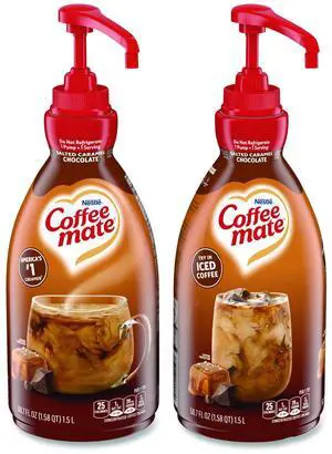 Coffee-mate Liquid Creamer Pump Bottle Salted Caramel Chocolate 1.5 Liter 79976