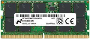 Micron 64GB DDR5-5600 RDIMM 2Rx4 CL46 Memory Module MTC40F2046S1RC5