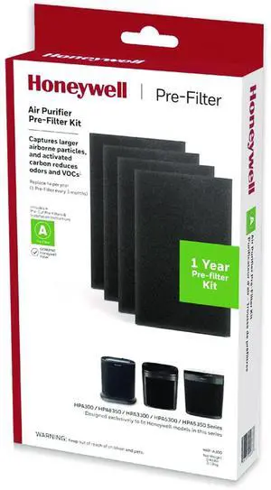 Pre-Cut Carbon Pre-Filter Fits Models: HPA300/HPA304/HPA3300/HPA5300/HPA8350 Box of 4 Filters HRFA300
