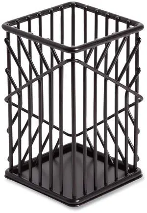 Vena Pencil Cup 2.76"w x 2.76"d x 4.41"h Black 3835U0624