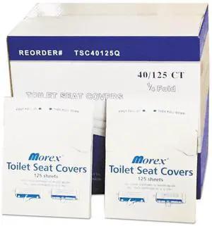 Quarter-Fold Toilet Seat Covers 14.17 x 16.73 White 5000/Carton GENTSC40125Q