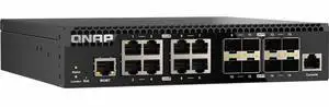 QNAP QSW-M3216R-8S8T-US Half Rackmount 16-Port 10GbE Layer 2 Web Managed Switch - 8 Ports - Manageable - 10 Gigabit Ethernet - 10GBase-T, 10GBase-X - 2 Layer Supported