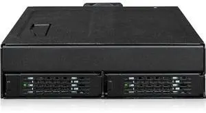 Icy Dock ToughArmor MB105VP-B 2xU.2/U.3 PCIe 4.0 Drive Enclosure Black