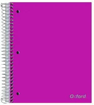 Oxford 3-Subject Notebooks, 8.5" x 11", College Ruled, 150 Sheets 10586