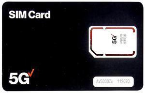 Verizon 4G/5G Interim Sim Card
