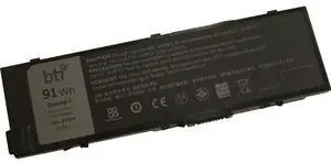BTI 11.4V 91Whr 6-Cell Li-ion Battery Replacement for Dell MFKVP-BTI