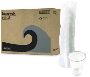 Clear Plastic PET Cups 14 oz 50/Bag 20 Bags/Carton BWKPET14