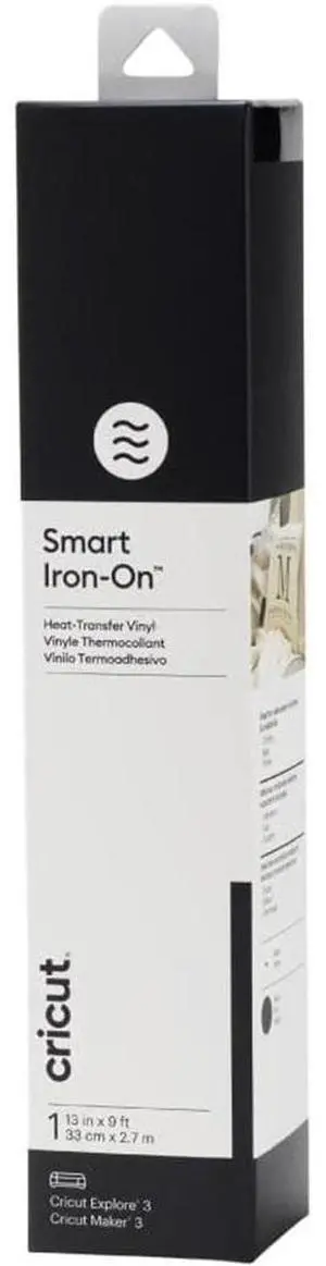 Cricut 13in x 9ft Smart Iron On Heat Transfer Vinyl Black 2008492