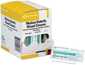 Butterfly Wound Closures 0.38 x 1.75 100/Box G135