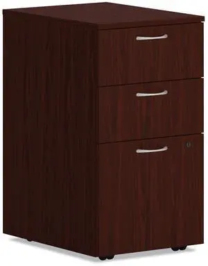 HON HON Mod Mobile Pedestal, 2 Box/1 File Drawer, 15"W, Traditional Mahogany