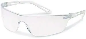 Zenon Z-Lyte Safety Glasses Scratch-Resistant Clear Plastic Frame Clear Polycarbonate Lens 250090000