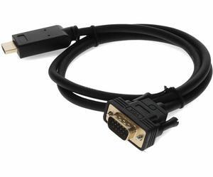 AddOn 3ft HDMI 1.3 Male to VGA Male Black Cable For Resolution Up to 1920x1200 WUXGA