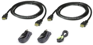 Aten 2L7D02UHX5 6ft. Dual Display HDMI Secure KVM Cable Kit Aten 2L7D02UHX5 6ft. Dual Display HDMI Secure KVM Cable Kit