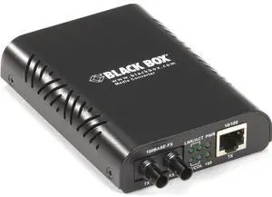 Black Box LinkGain 10-100BASE-TX to 100BASE-FX Media Converter, ST