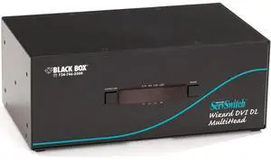 Black Box Wizard KVM Switch Dual-Link DVI Tri-Head w/ USB True Emulation KV2304A Black Box Wizard KVM Switch Dual-Link DVI Tri-Head w/ USB True Emulation KV2304A
