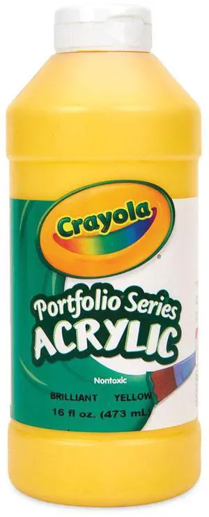 Portfolio Series Acrylic Paint Brilliant Yellow 16 oz Bottle 204016830