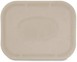 Fiber Lids for Fiber Containers 7.8 x 10.1 x 0.5 Natural Paper 400/Carton TRLSC10LF