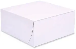Southern Champion Tray Bakery Boxes Standard 9 x 9 x 4 Paper 200/Carton 1561