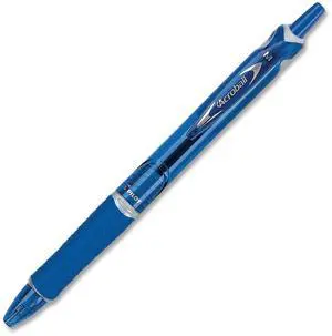 Pilot Acroball Colors Retractable Ballpoint Pen Medium Blue Ink Dozen 31811