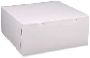 Southern Champion Tray Bakery Boxes Standard 12 x 12 x 5 Paper 100/Carton 1587