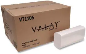 Valay Multifold Paper Towels White 16 Packs VT1106