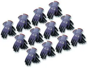 Endurance Seamless Knit Nylon Gloves X-Large Gray/Black 12 Pairs 34844XL