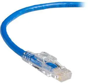 Black Box GigaTrue 3 30ft RJ-45 M/M Cat6 550-MHz Lockable UTP Patch Cable Blue