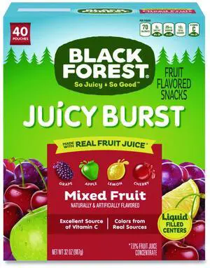 Juicy Burst Fruit Flavored Snack Mixed Fruit 32 oz 40/Box FER08111