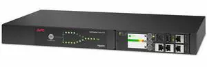 APC Netshelter Rack Automatic Transfer Switch 1U 20A 200/208V 2 L6-20 IN 8 C13 1 C19 OUT 50/60Hz