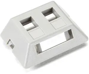 Black Box GigaStation2 Modular Furniture Wallplate 2-Port Gray