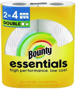 Essentials Select-A-Size Kitchen Roll Paper Towels 2-Ply White 108 Sheets/Roll 2/Pack 8 Packs/Carton 80782402