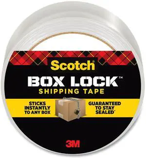 Scotch Box Lock Shipping Packing Tape 1.88 in x 54.6 yds. Clear (3950)
