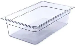 StorPlus Polycarbonate Food Pan 19.4 qt 12.5 x 20.75 x 6 Clear Plastic 10202B07