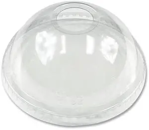 Boardwalk PET Cold Cup Dome Lids Clear 1000/Carton BWKPET912DOME
