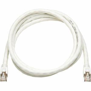 Eaton Tripp Lite Series Cat8 40G Snagless SSTP Ethernet Cable RJ45 M/M PoE White 5 ft. 1.5 m