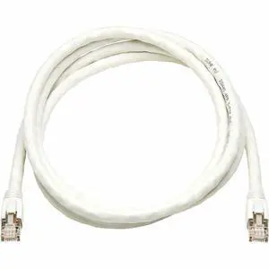 Eaton Tripp Lite Series Cat8 40G Snagless SSTP Ethernet Cable RJ45 M/M PoE White 7 ft. 2.1 m