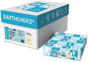 Cover Stock 67 lb Bristol Weight 8.5 x 11 Cream 250/Pack 94345